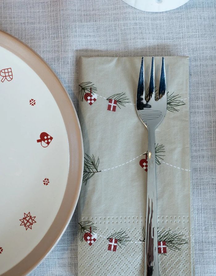 Serviette I Dansk Jul
