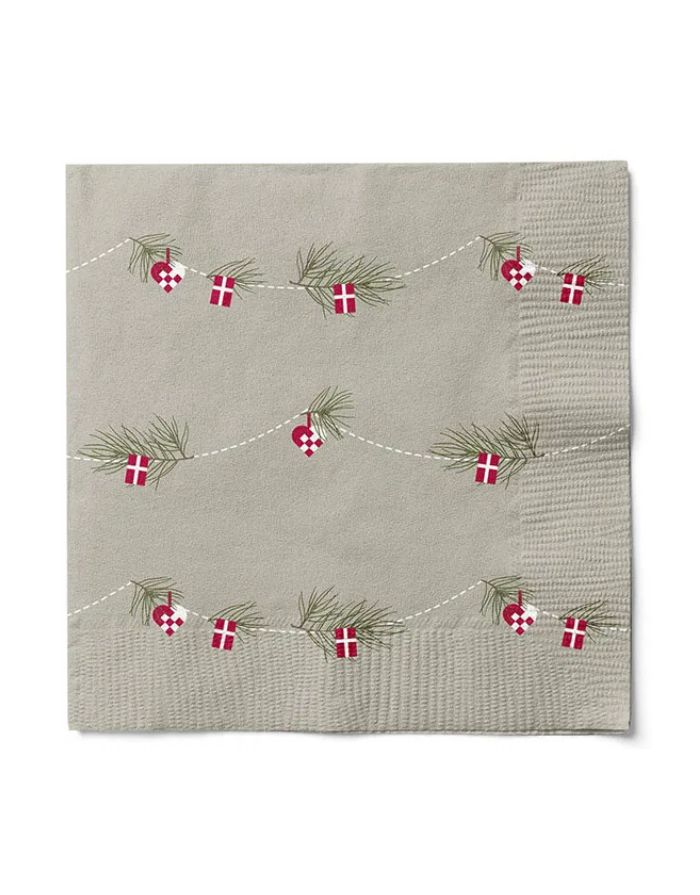 Serviette I Dansk Jul