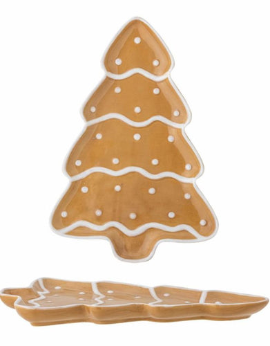 Weihnachtliche Servierplatte aus Keramik – Ginnie Serie von Bloomingville