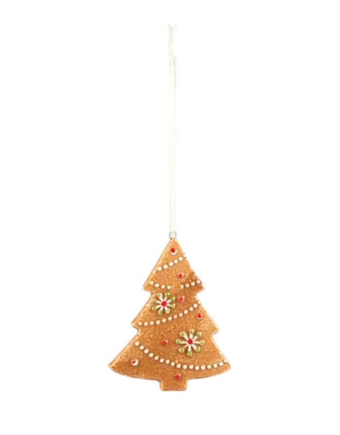 Weihnachtsanhänger von Det Gamle Apotek – festliche Dekoration aus porcelain in braun.