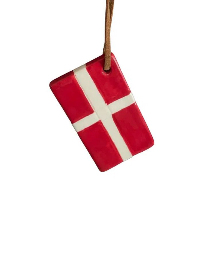 Weihnachtsbaumanhänger I Dänische Flagge