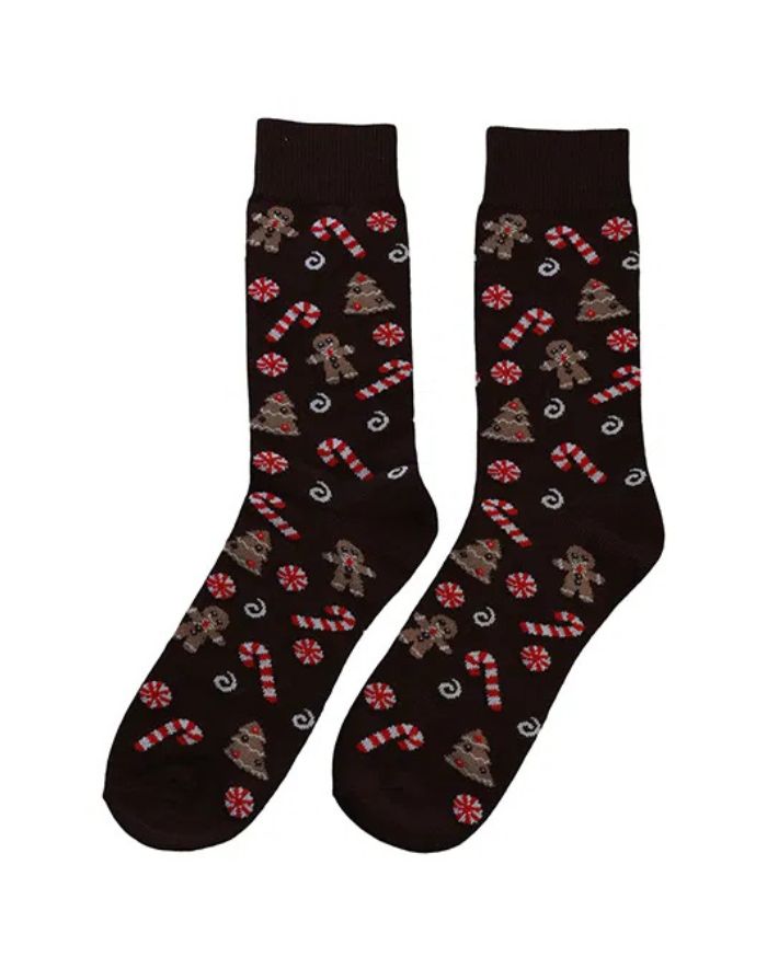 Christmas Holidays Socken von Det Gamle Apotek – weiche Socken in schwarz, Größe 42-46.