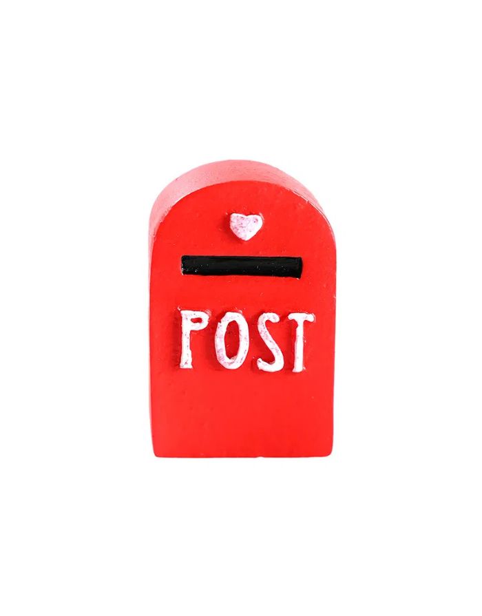 Mailbox von Det Gamle Apotek – Zubehör für Wichteltüren aus polyresin in rot.