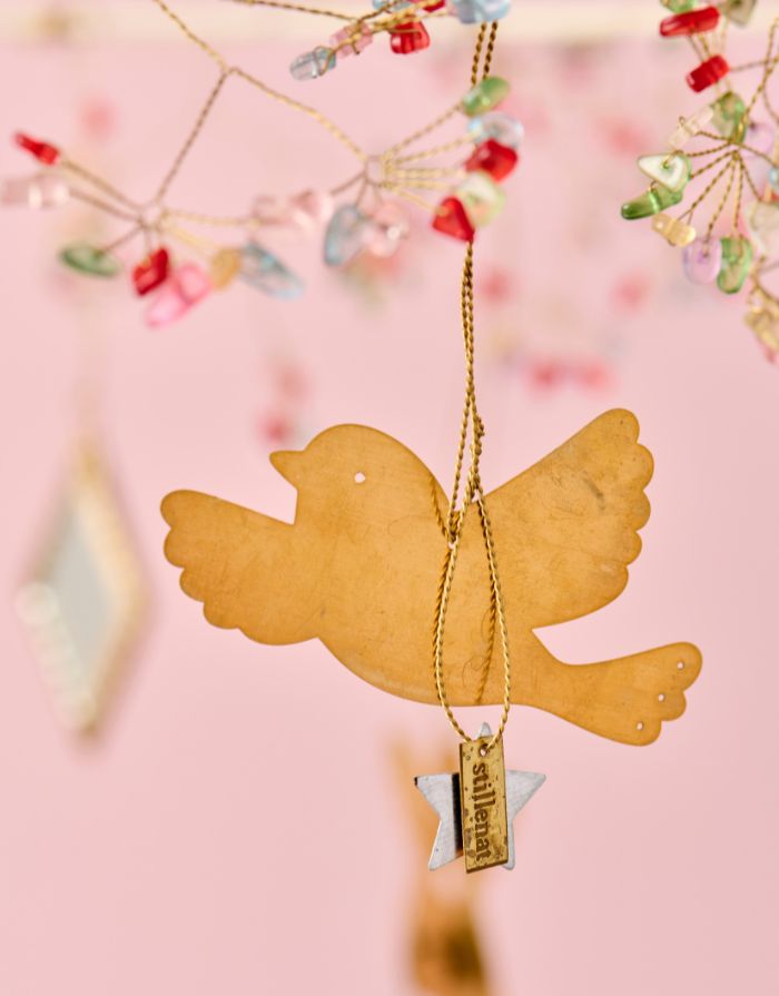  Drei Hängedekorationen in Vogelform aus Messing, aus der Gloria-Kollektion von Ib Laursen.