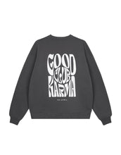 Laden Sie das Bild in den Galerie-Viewer, Oversized Sweatshirt Good Karma Club I Anthracite
