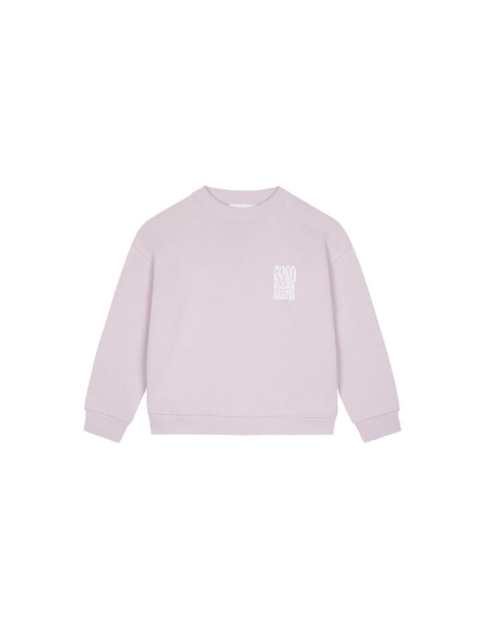 Kids Sweater Good Karma Club I Lilac