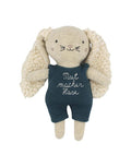 Stofftier Hase Mutmacher I Blau