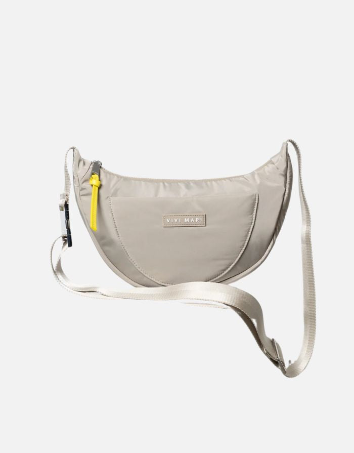 Padded Hip Bag Medium I Solid Stone