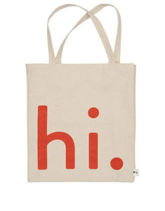 Tote Bag Hi I Coral