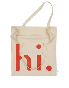 Tote Bag Hi I Coral