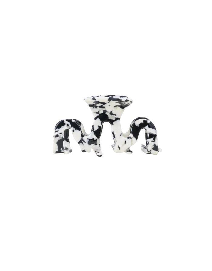 Haarklammer I Grand Wave Black Marble