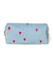 Laden Sie das Bild in den Galerie-Viewer, Tasche Kosmetik I Denim Hearts
