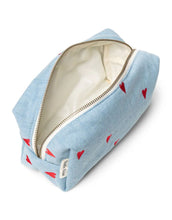 Laden Sie das Bild in den Galerie-Viewer, Tasche Kosmetik I Denim Hearts
