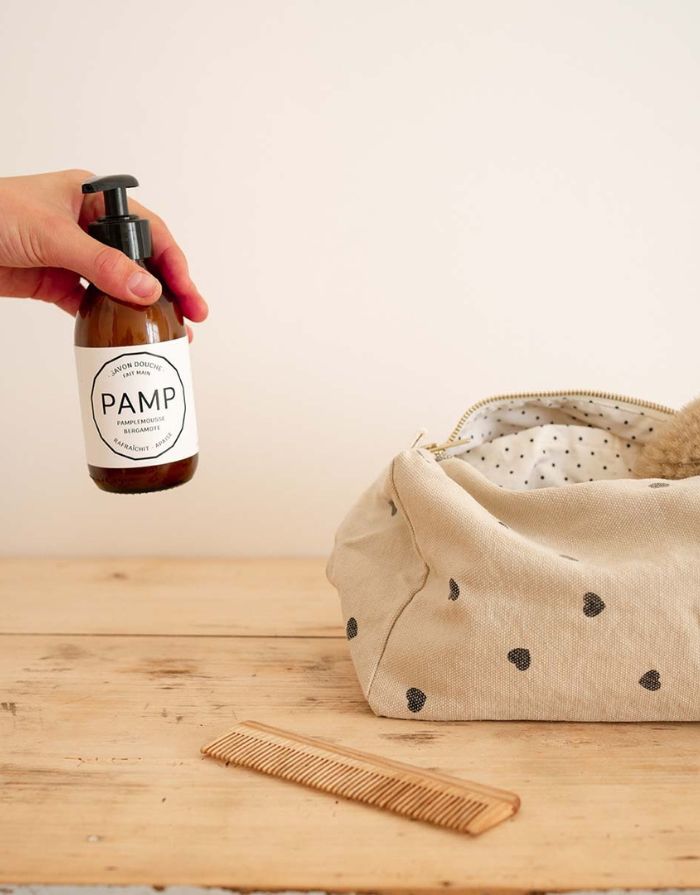 Kulturtasche Vic I Black Heart Sand