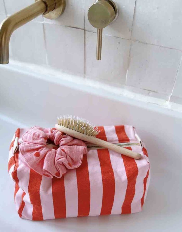 Kulturtasche Vic I Candy Pink / Tomato