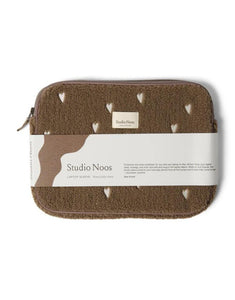 Laptoptasche Teddy I Brown Hearts