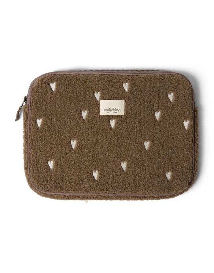Laptoptasche 13’‘ Teddy I Brown Hearts