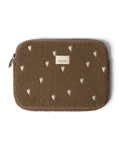 Laptoptasche Teddy I Brown Hearts