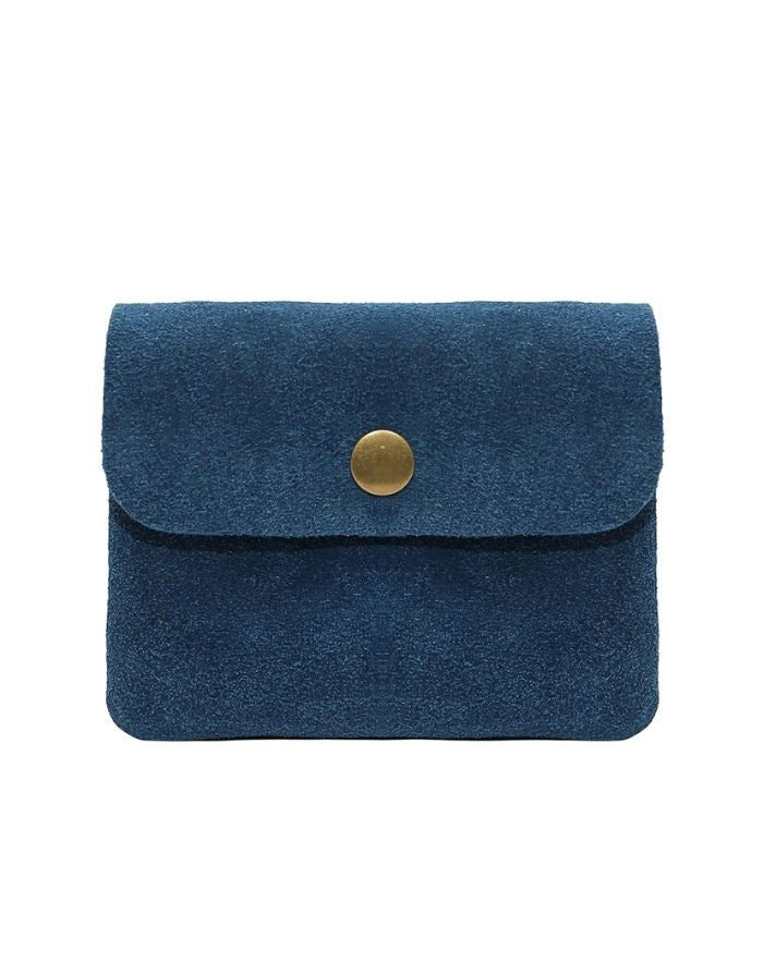 Portemonnaie Leder Klein I Blau