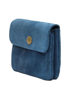 Portemonnaie Leder Klein I Blau
