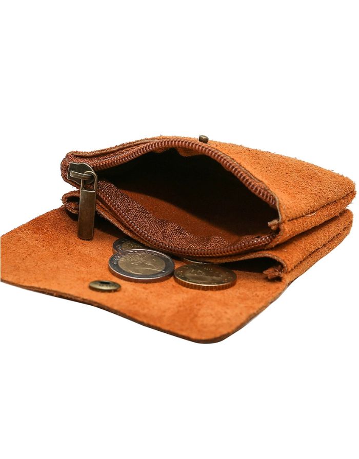 Portemonnaie Leder Klein I Camel