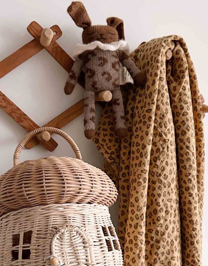 Musselin Swaddle Tuch Bianca 110x110cm I Mini Graou Coffee