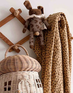 Musselin Swaddle Tuch Bianca 110x110cm I Mini Graou Coffee