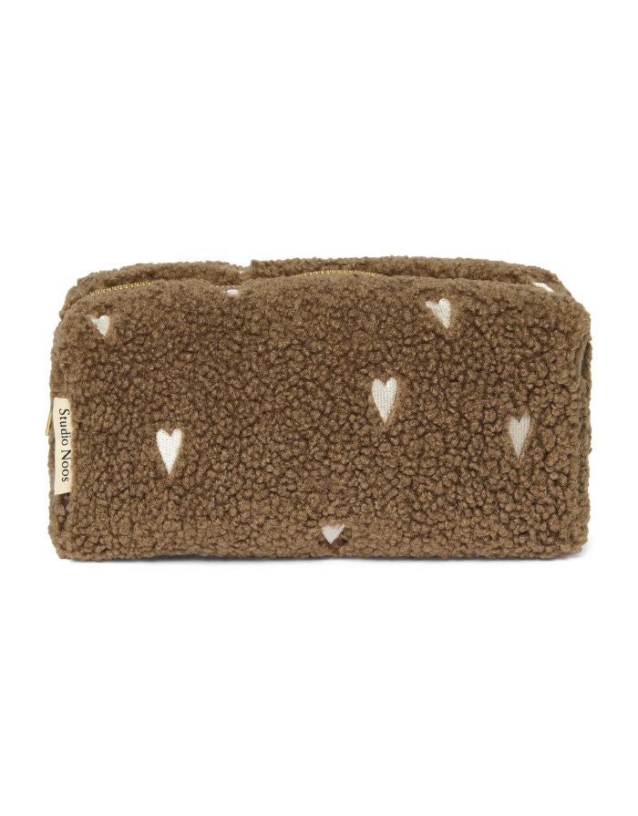Tasche Kosmetik Teddy I Brown Hearts