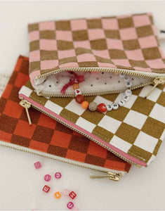 Purse Marie I Checks Strawberry Caramel