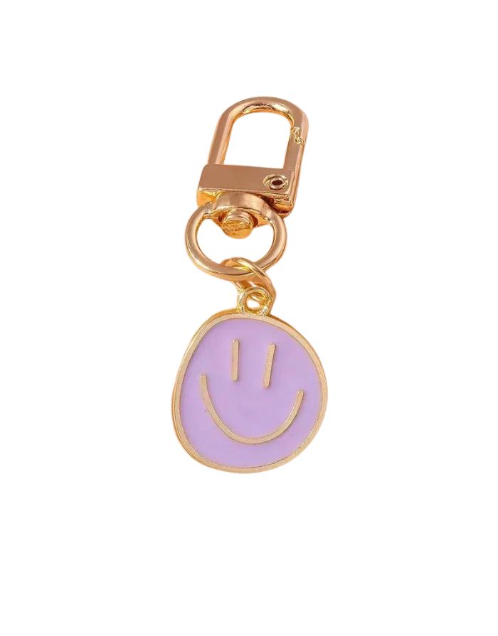 Schlüsselanhänger Mini Smiley I Lilac