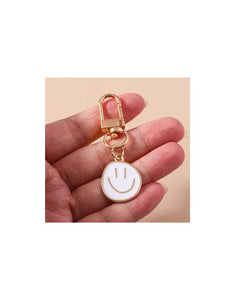 Schlüsselanhänger Mini Smiley I White