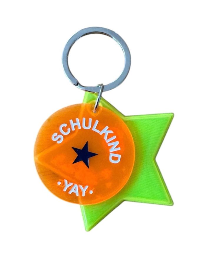 Schlüsselanhänger Schulkind I Orange