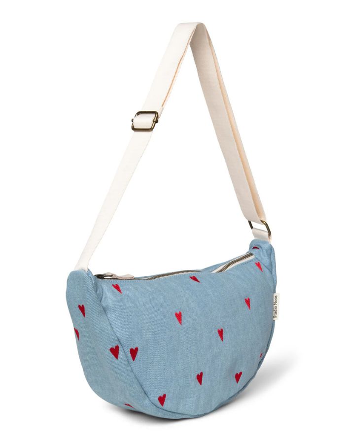Tasche Fanny Pack Denim I Blue Hearts