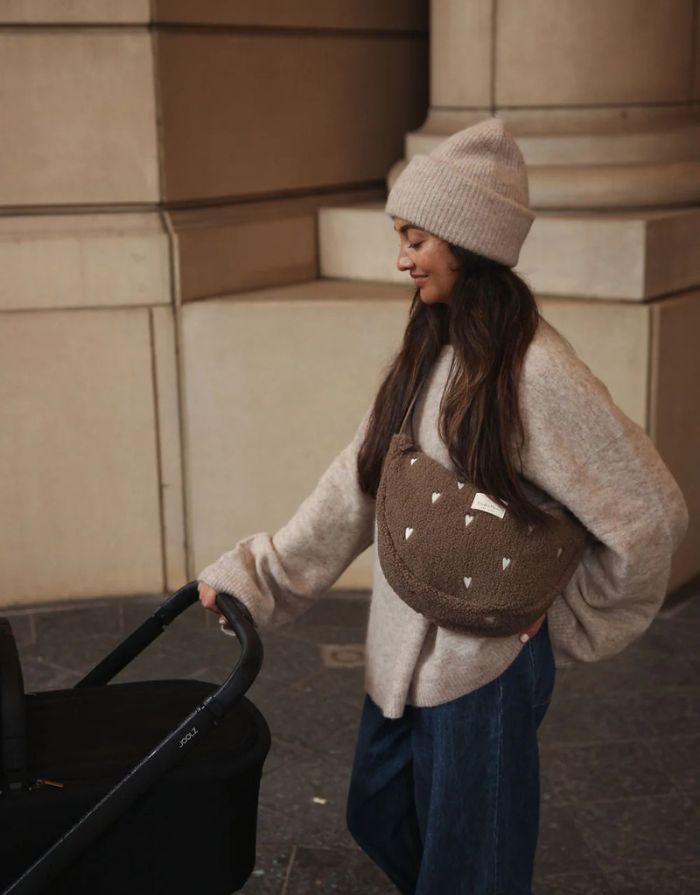 Tasche Fanny Pack Teddy I Brown Hearts