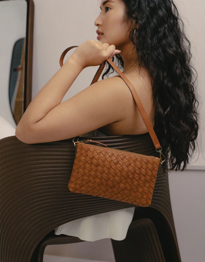 Tasche Lexi I Cognac Woven Classic