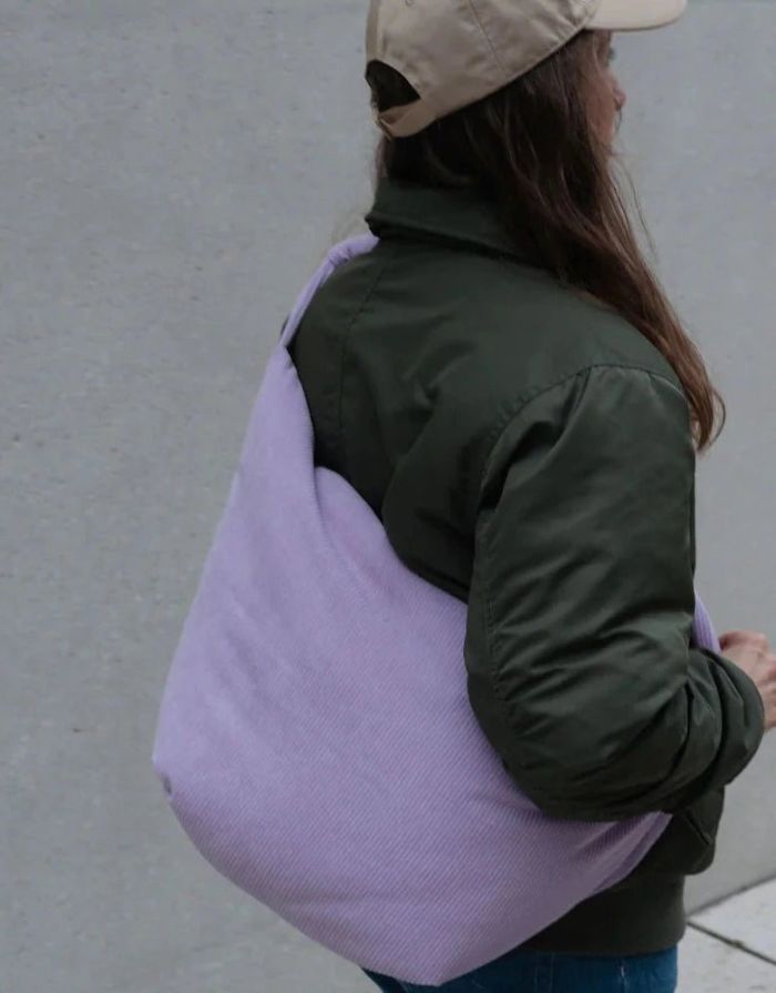 Mom Bag Cord I Lilac