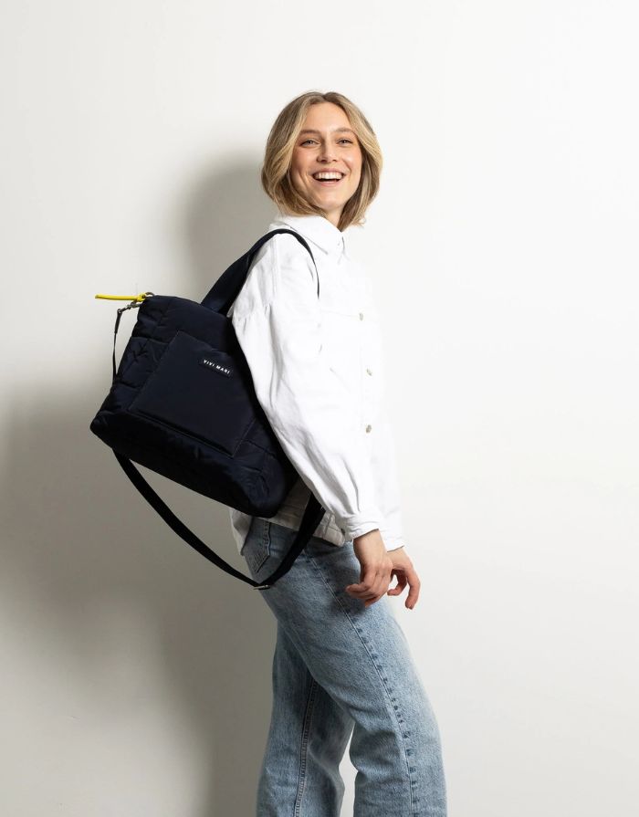Padded Tote Bag Medium I Black