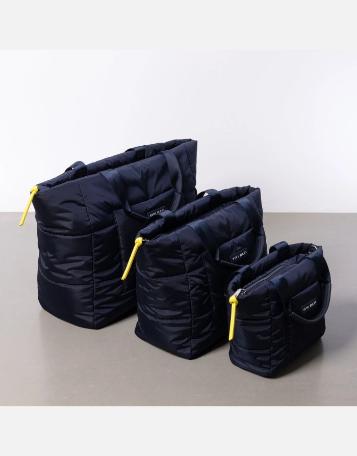 Padded Tote Bag Medium I Black