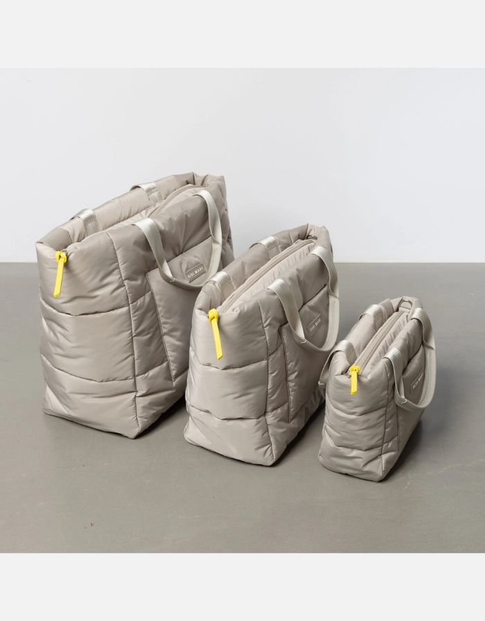 Padded Tote Bag Medium I Stone