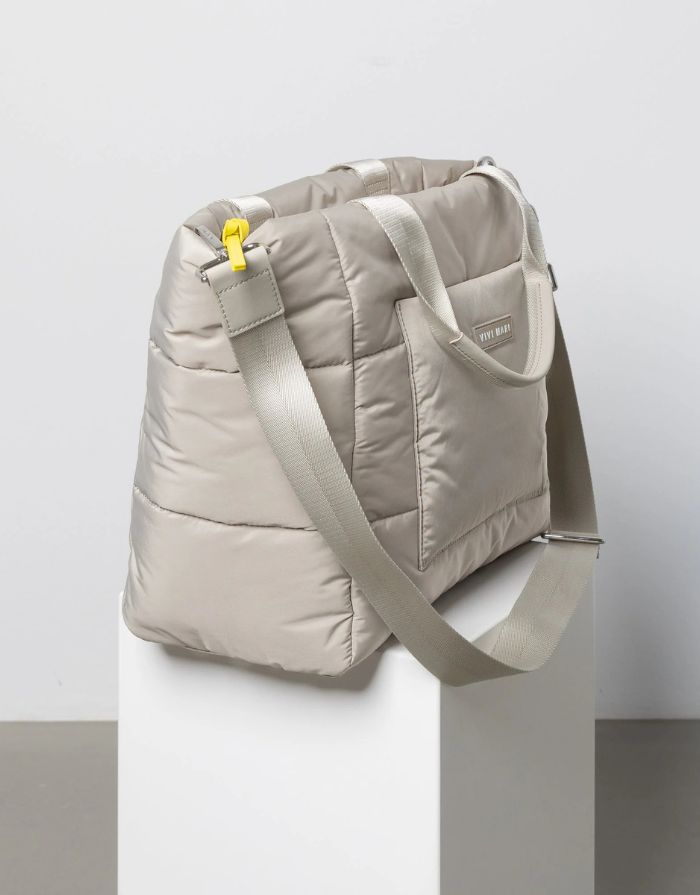 Padded Tote Bag Medium I Stone