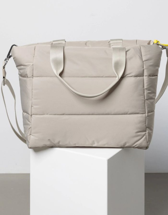 Padded Tote Bag Medium I Stone