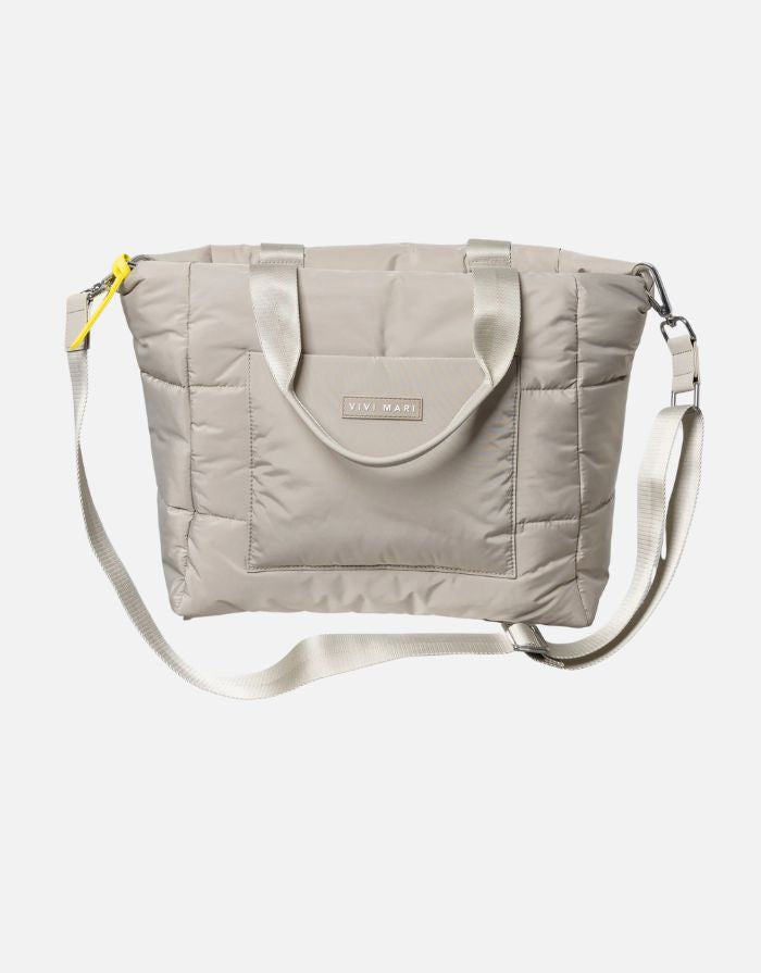 Padded Tote Bag Medium I Stone