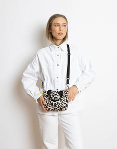 Padded Tote Bag Mini I Leo Splashes Black/Sand