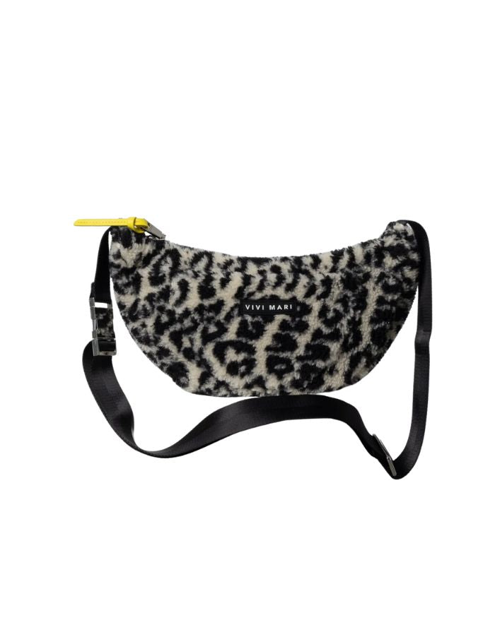 Teddy Hip Bag Medium I Leo Splashes Black/Sand