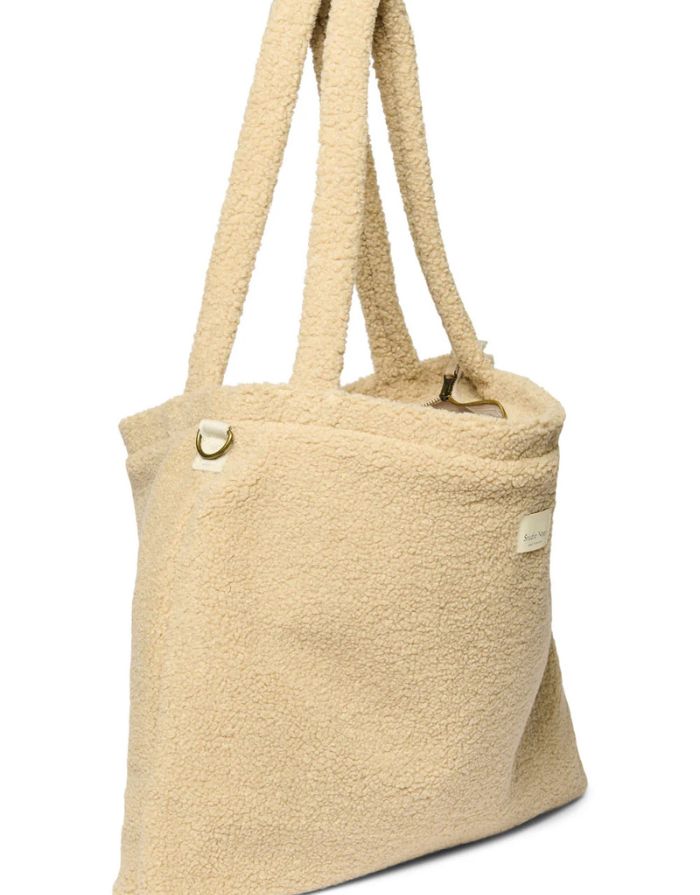 Wickeltasche I Teddy Ecru