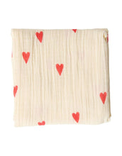 Laden Sie das Bild in den Galerie-Viewer, Musselin Swaddle 70x70cm I Natural Hearts
