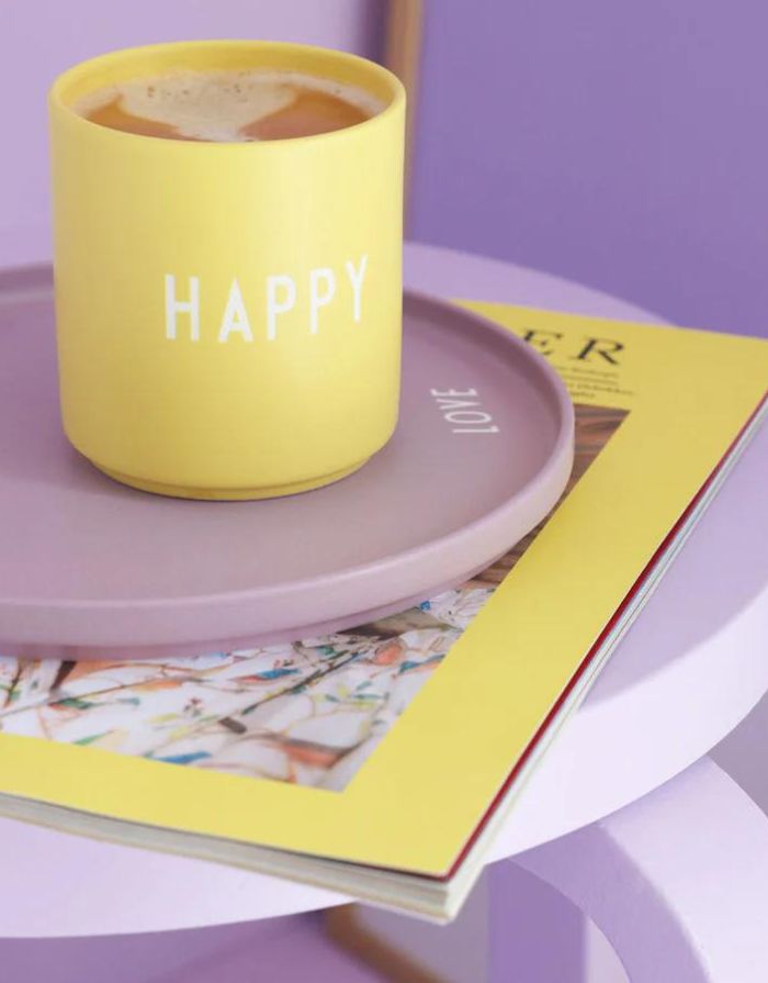 Porzellan Becher Favourite Cup I Happy