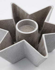 Kerzenhalter Mold Star I Grau