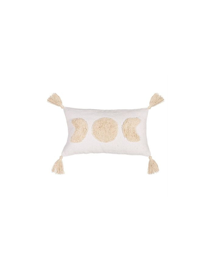 Kissen Moon Phases Tufted I White