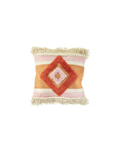 Kissen Nevada Tufted Diamon I Orange Creme